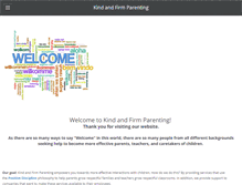 Tablet Screenshot of kindandfirmparenting.com
